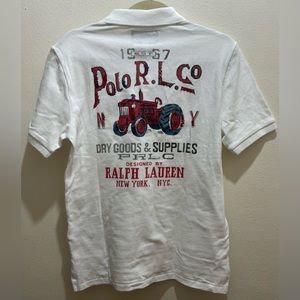 Ralph Lauren Cotton Mesh Graphic Polo Shirt.